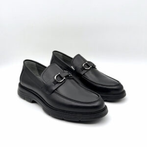 Arda Güler 6966 Comfort Loafer Siyah Antik Erkek Ayakkabı - Görsel 2